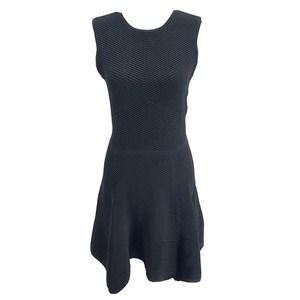 Torn by Ronny Kobo Womens Size Large Tonal Chevron Stripe Fit & Flare Dress LBD